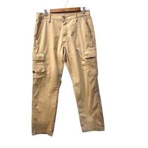Wrangler Khaki Cargo Pants Men's Size 32x20 Workwear Outdoor Utility Tan Rugged